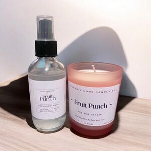 Pink Bath & Body Candle Set